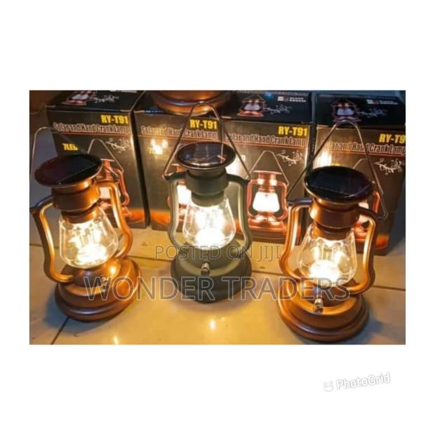 Solar Rechargeable Lantern With Hand Crank