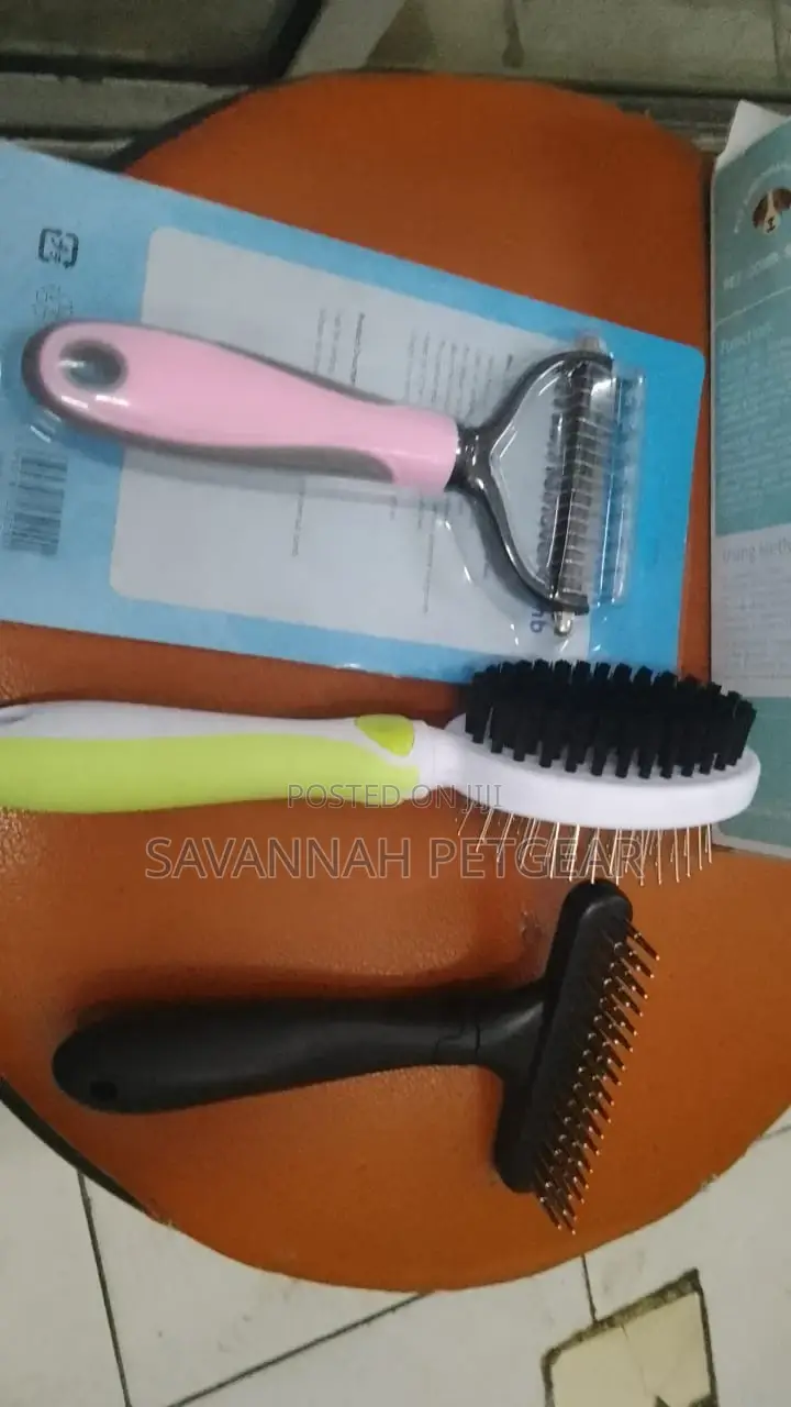 Pet Groomers 3-in-1 Kit Rake+ Detangler + Double Brush Set