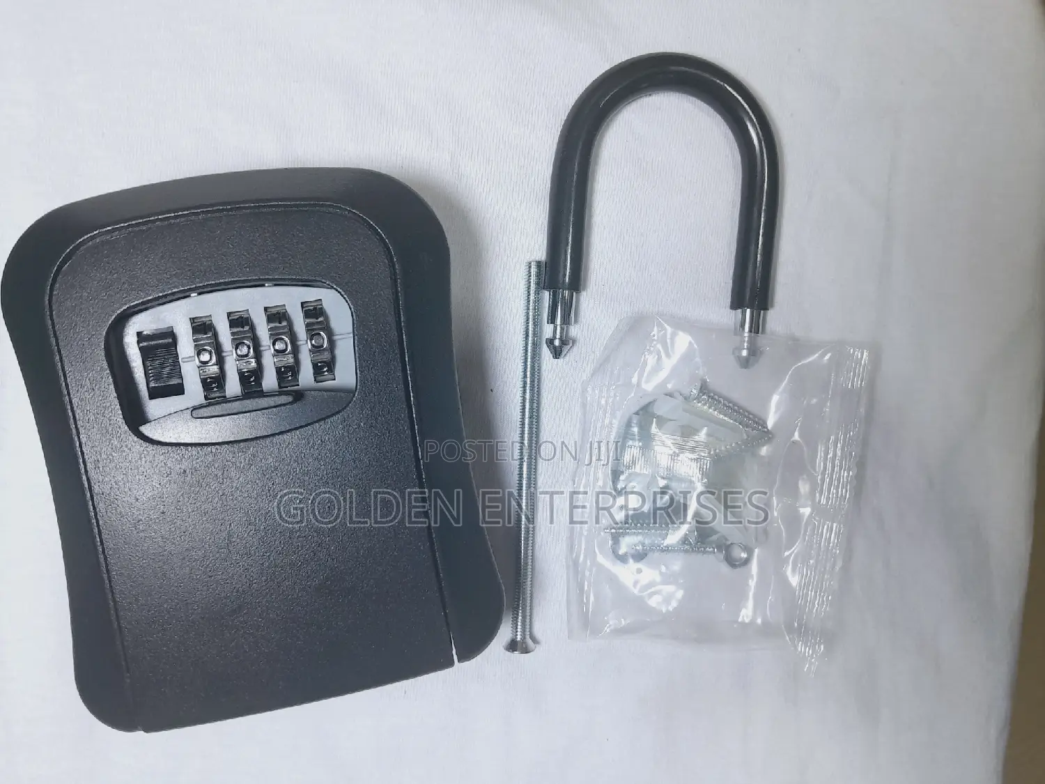 Full Metallic Airbnb Wall Mount Key Lock Box, With Hook