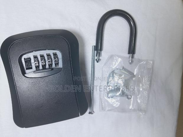 Full Metallic Airbnb Wall Mount Key Lock Box, With Hook