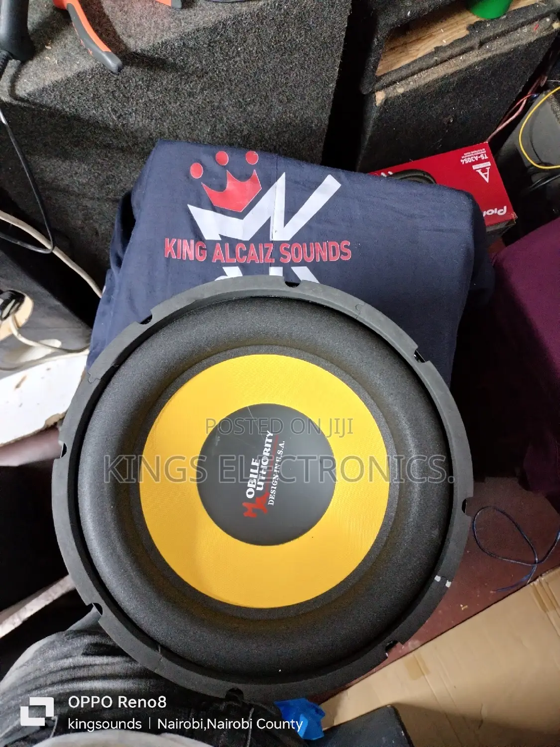 Moble Authority Bass Speaker 1000watts.