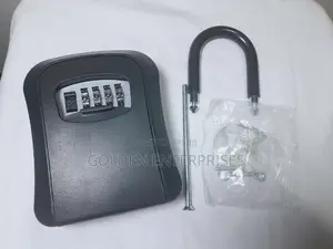 Full Metallic Airbnb Wall Mount Key Lock Box, With Hook