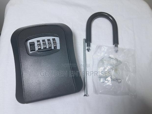 Full Metallic Airbnb Wall Mount Key Lock Box, With Hook