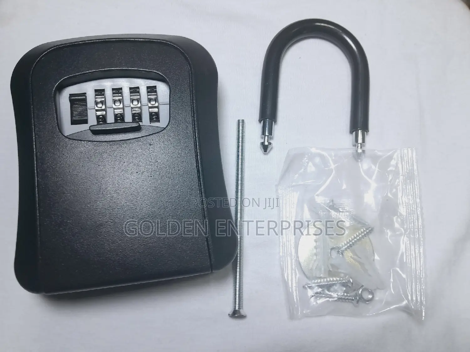 Full Metallic Airbnb Wall Mount Key Lock Box, With Hook