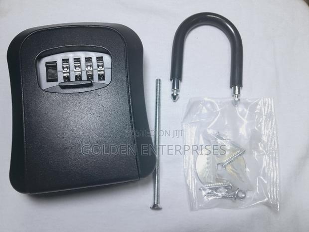 Full Metallic Airbnb Wall Mount Key Lock Box, With Hook