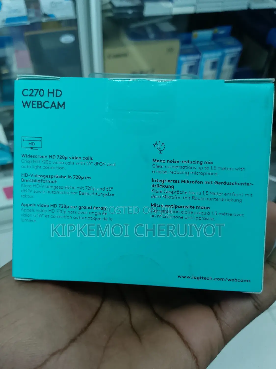 Logitech C270 -HD WEBCAM Brand New at the Shop