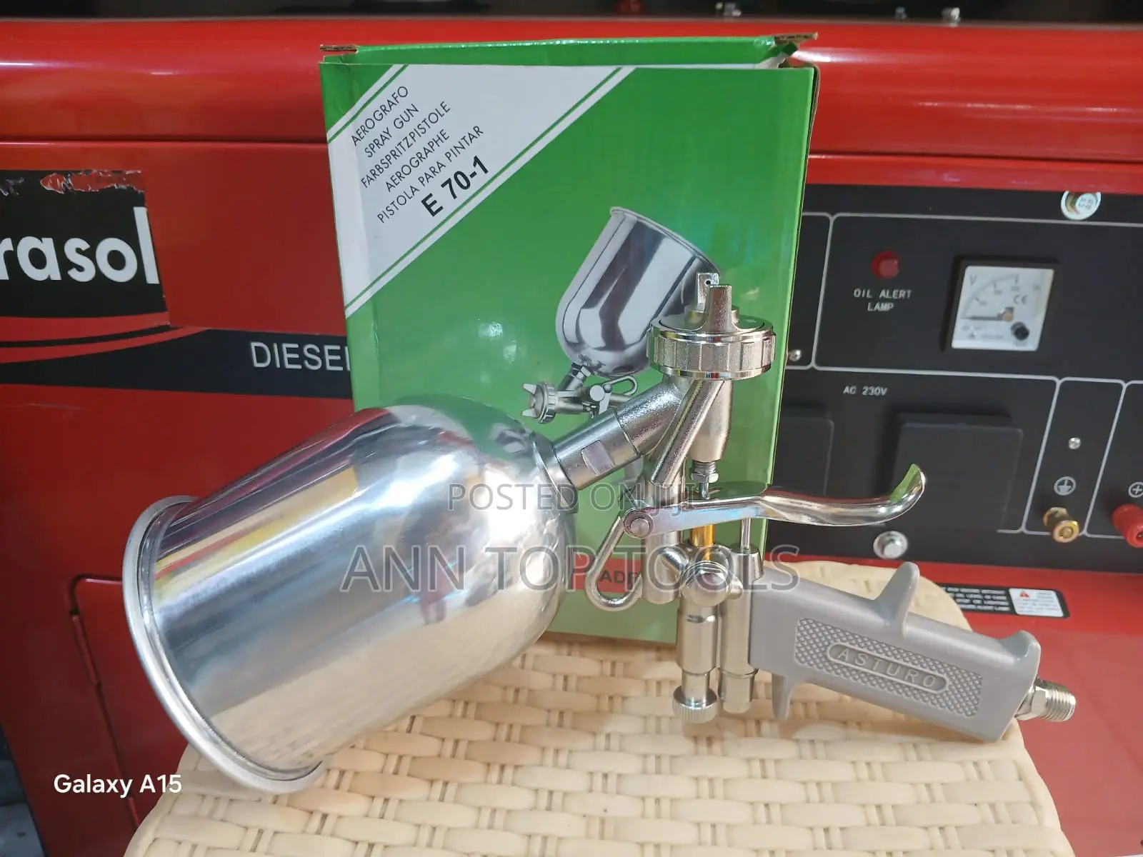 Silver Compressor Spray Gun