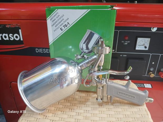 Silver Compressor Spray Gun - main view