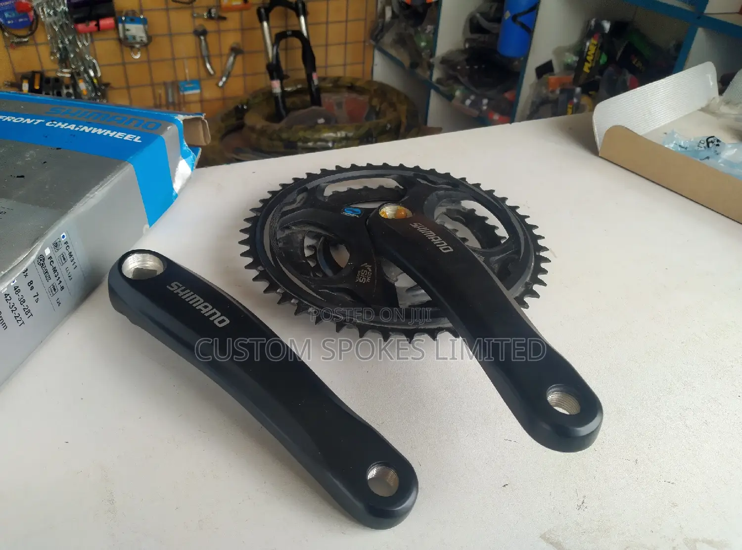 Brand New Original Square Tapered Shimano 48,38,28 Crankset
