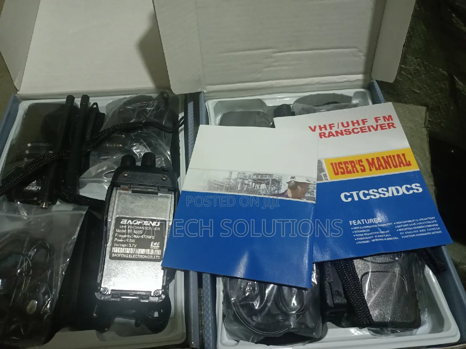 Professional 888s Radio Calls Two Radios on Box