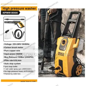 Ingco High Pressure Washers 1800w 2200psi Car Wash Machine
