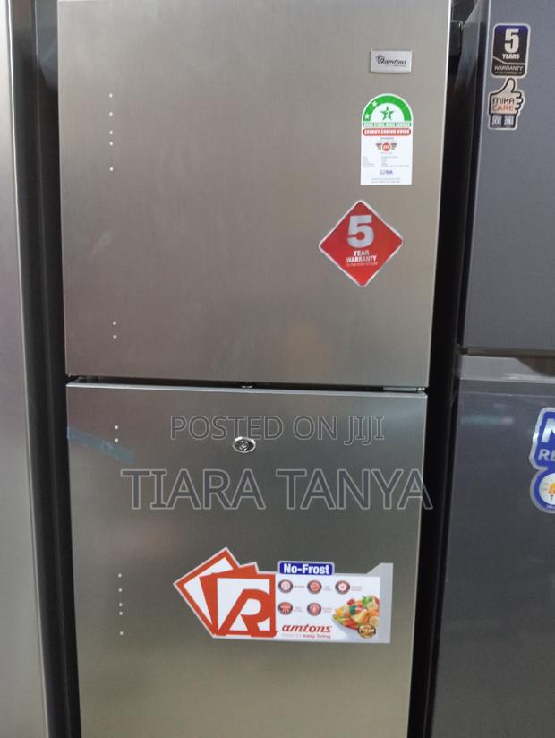 243 Litres Double Door No Frost Fridge, Silver- Rf/317