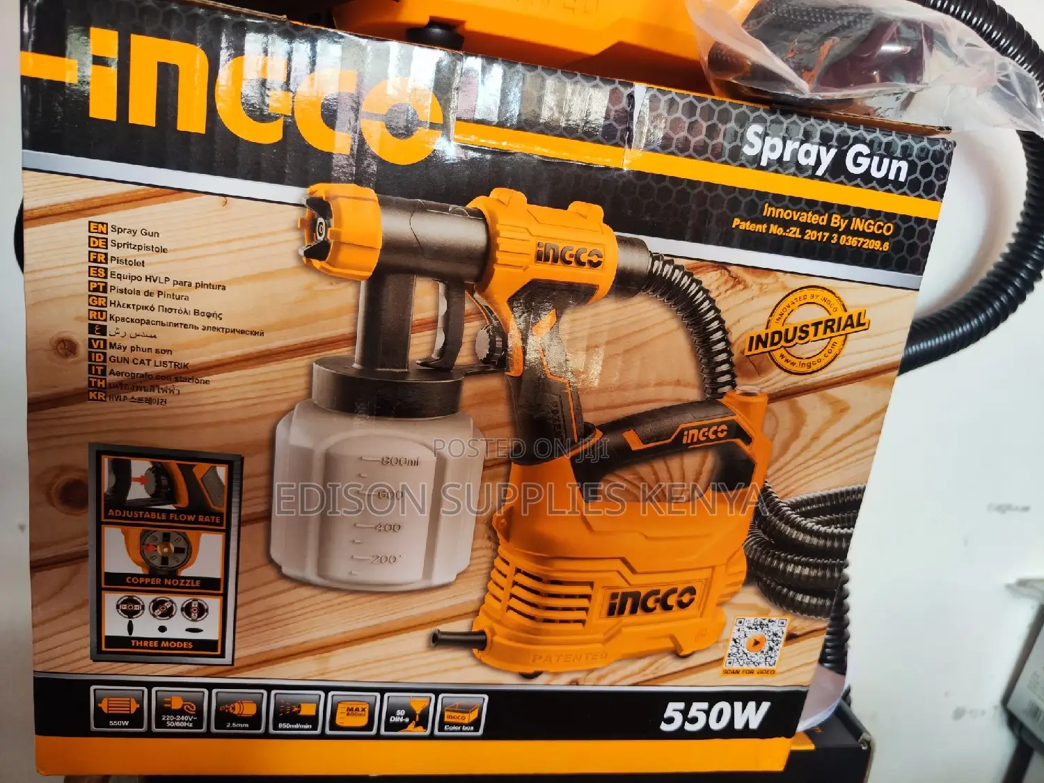 Spray Gun Ingco Electric Car Paint Sprayer Machine 550watts