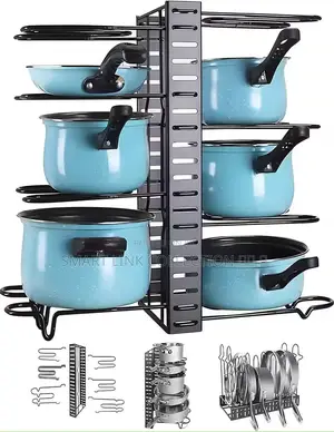 5tier Kitchen Pot/Lid Rack