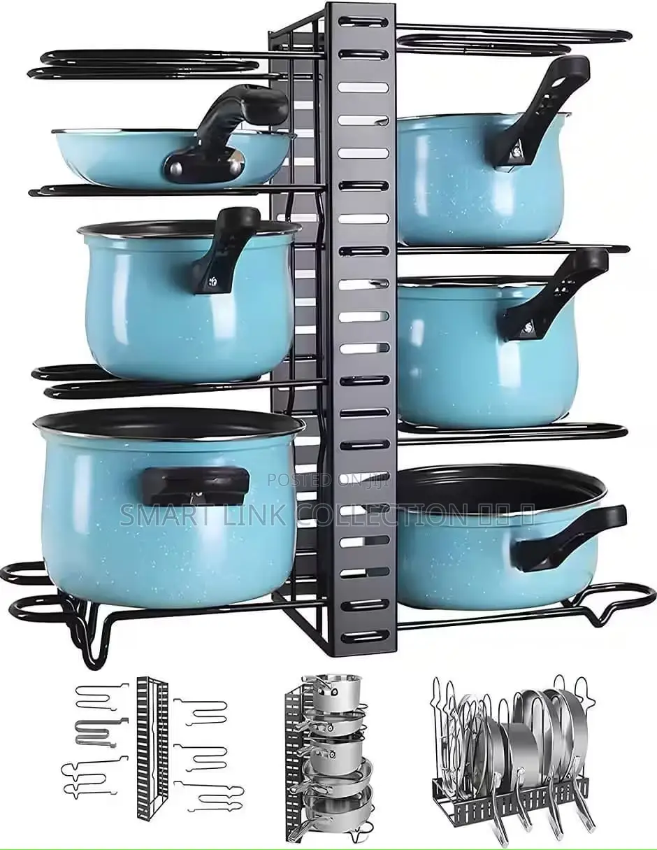 5tier Kitchen Pot/Lid Rack