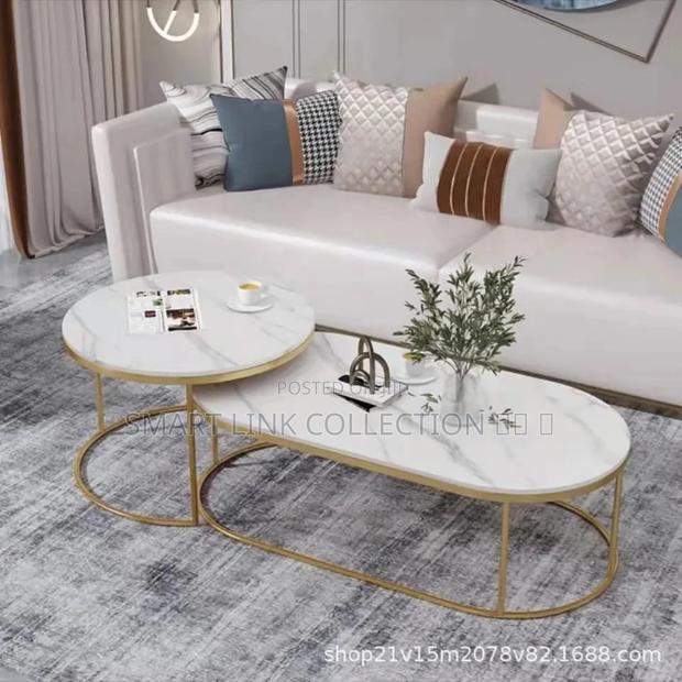 Glass Top Nesting Coffee Table Set(2pcs) - thumbnail 2