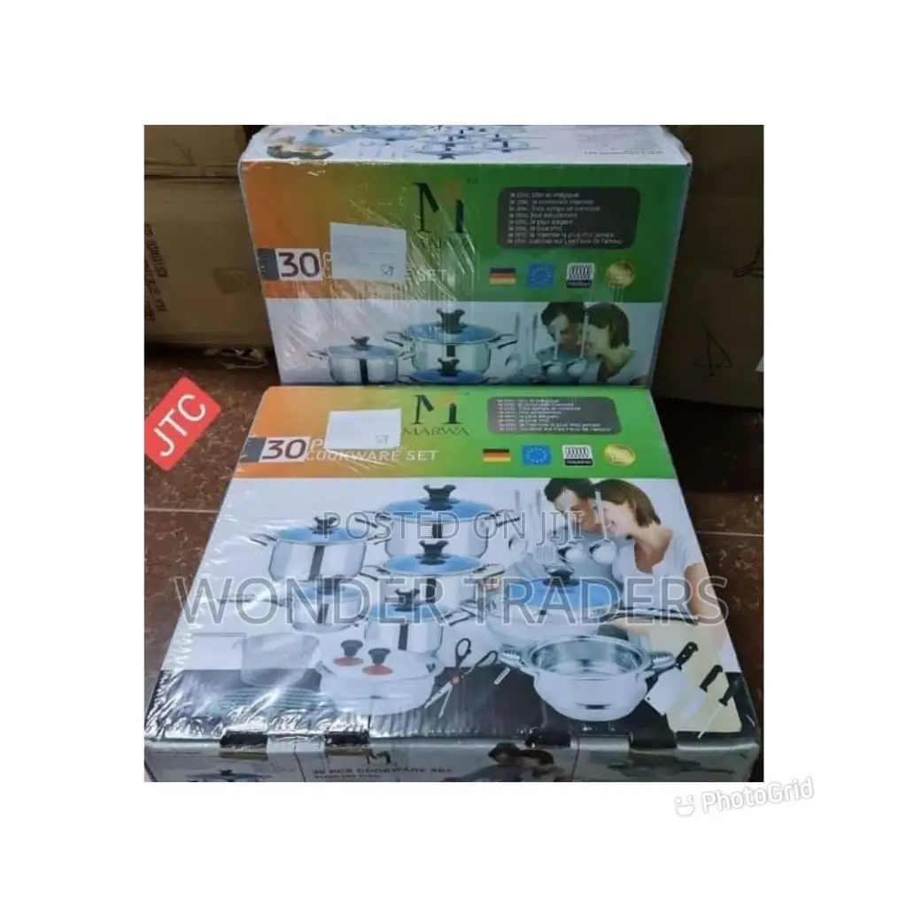 Marwa 30 PCS Heavy Gauge Cookware Set. Made in Germany