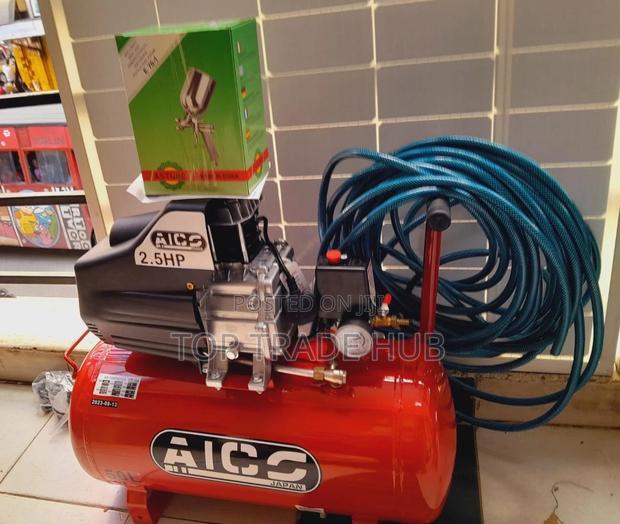 AICO Complete Air Compressor With Spray Gun and Hose Pipe - main view