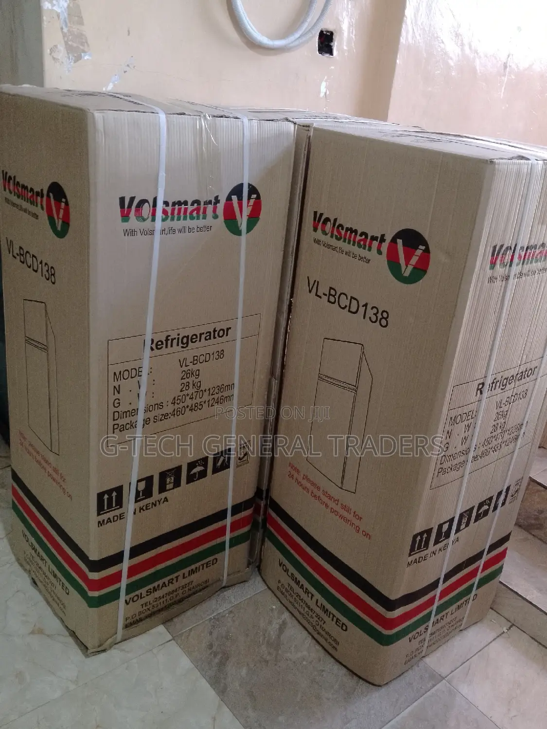 Fridge!Fridge! Volsmart Double Door Direct Cool Fridge 138l