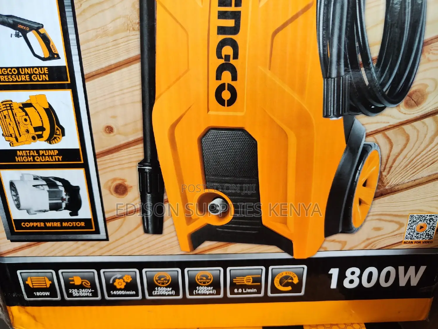 Pressure Washer 1800watt Ingco High Pressure Washer Car Wash