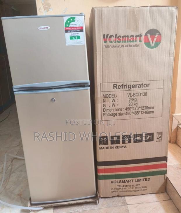 " Volsmart Fridge138litres Double Doors