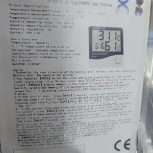 Temperature/Humidity Hygrometer