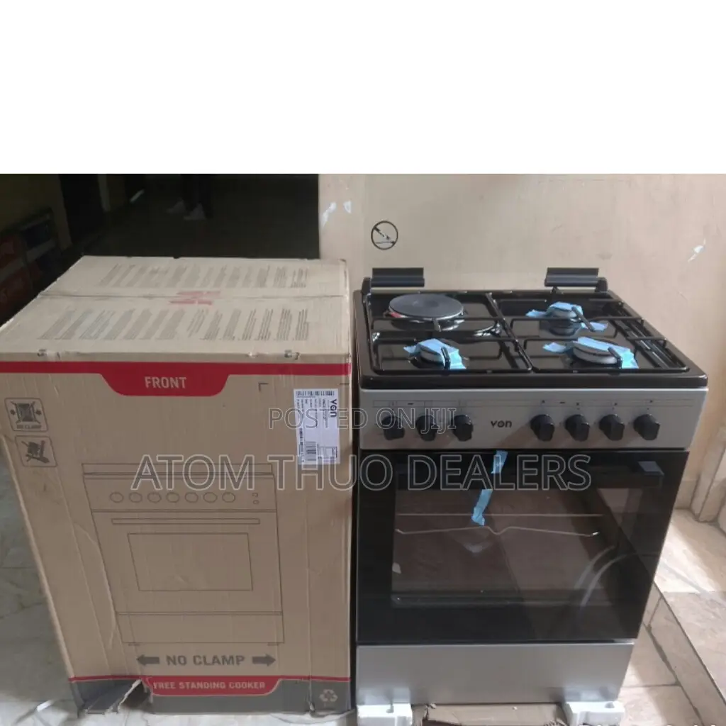 Silver Von 60*60 3+1 Standing Cooker With Electric Oven