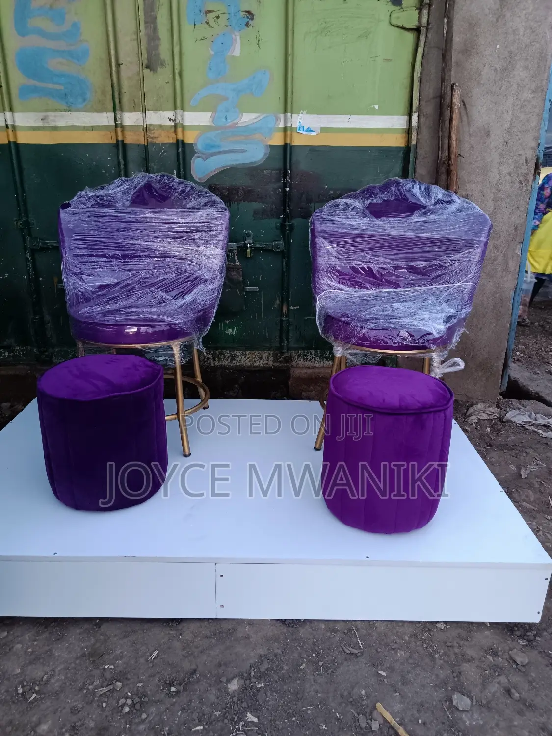 Pedicure Set, Purple and a Platform 