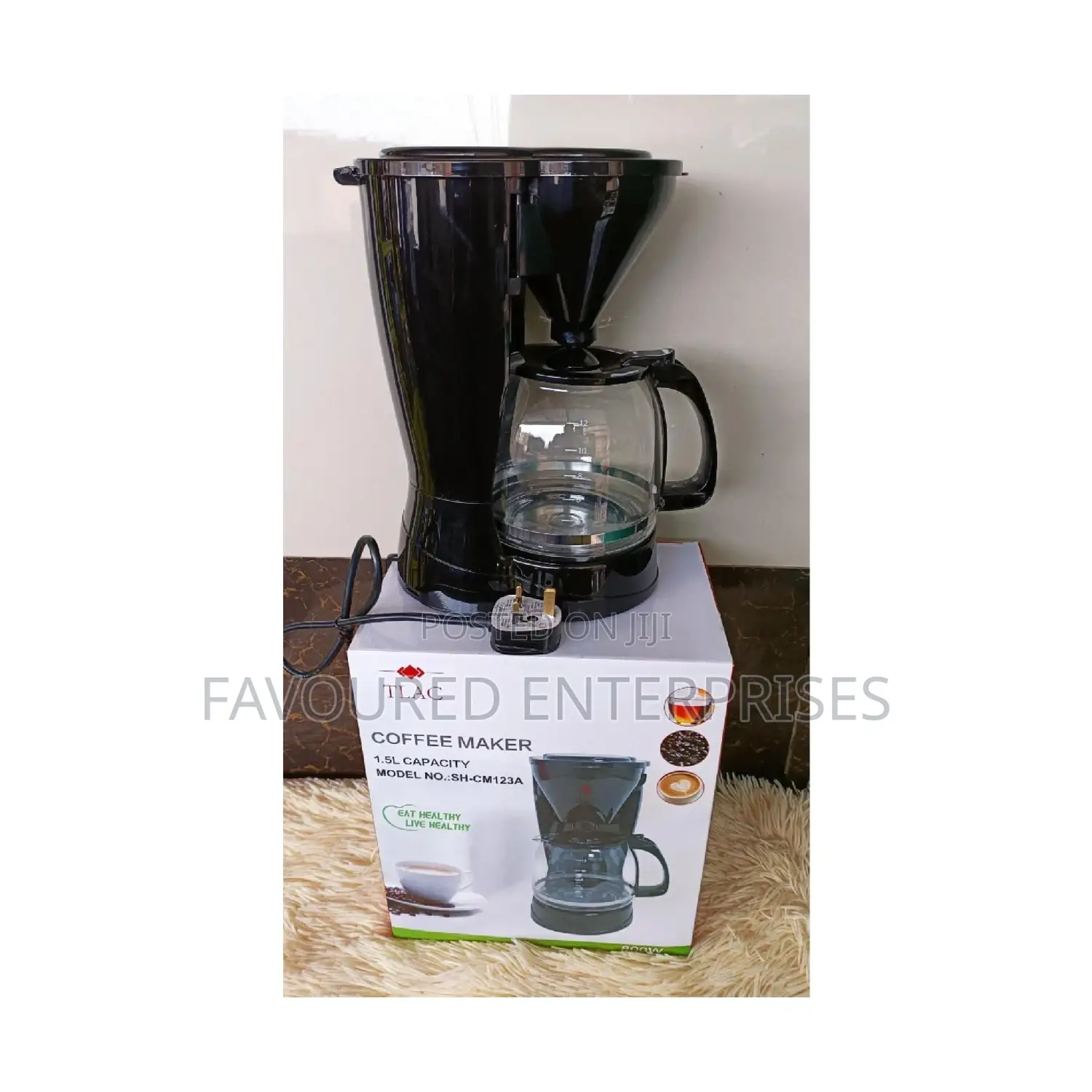 1.5litres TLAC Electric Coffee Maker Machine.