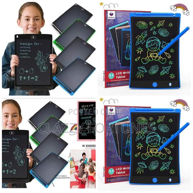 2 IN 1 SET LCD Drawing Table Twriting Pad 8.5 12 Inches .