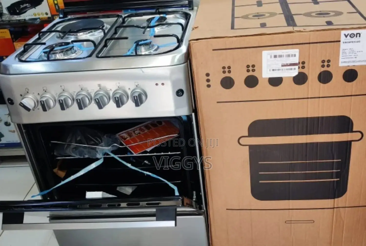 Standing Cooker 60 by 60 Electric Oven 3 Gas