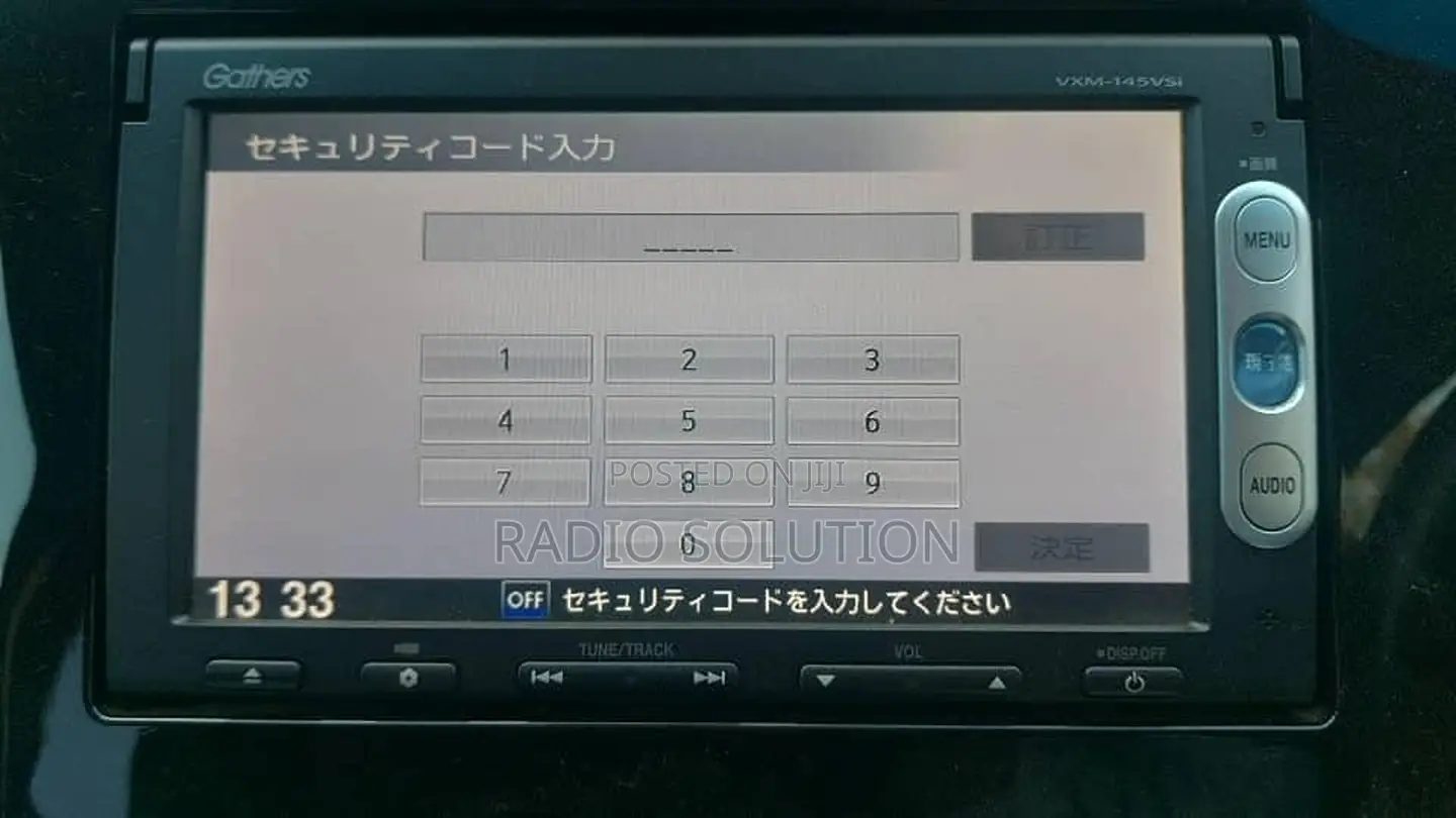 Honda Gathers Radio Permanent Unlock Code VXM145 155 165 175