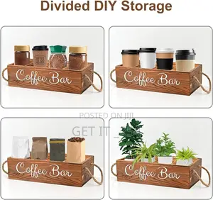 Wooden Coffee / Tea Organizer