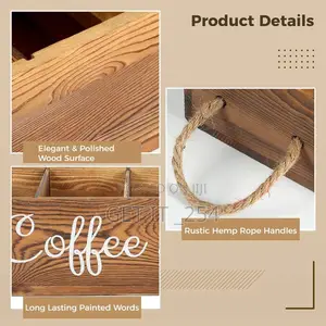 Wooden Coffee / Tea Organizer