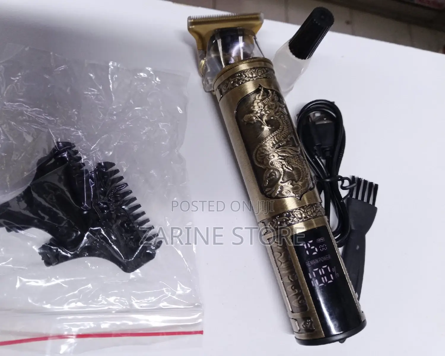 Professional Trimmer Vintage T9 Rechargeable Hair Clipper