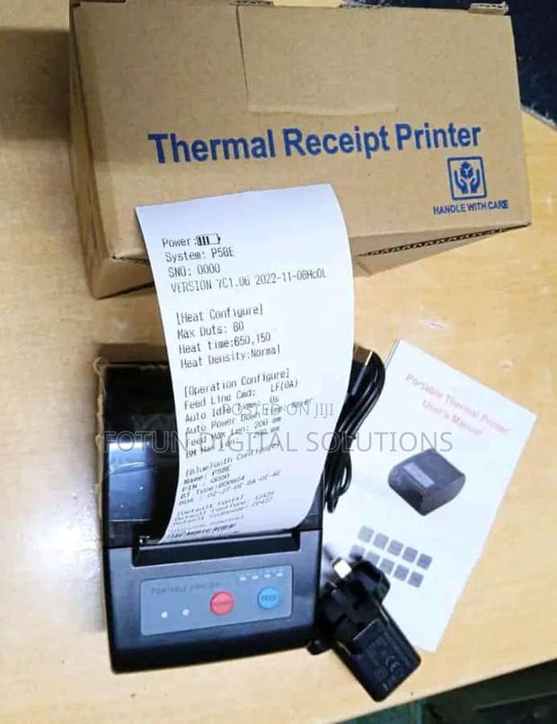 Portable Bluetooth Thermal Receipt Printer 58mmm