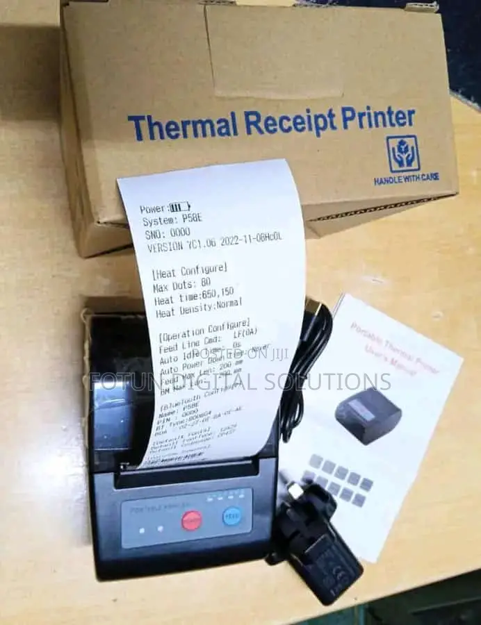 Portable Bluetooth Thermal Receipt Printer 58mmm