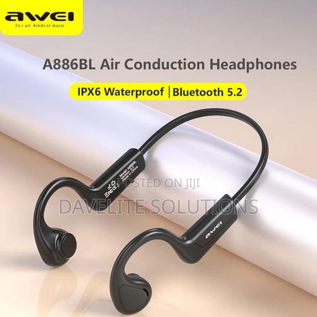 Awei A886BL Air Conduction Wireless Headphones Bluetooth - thumbnail 2
