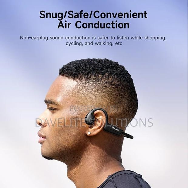 Awei A886BL Air Conduction Wireless Headphones Bluetooth - thumbnail 3