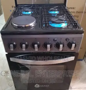 Nunix 3+1 Standing Cooker. 50by55.  Electric Ovén