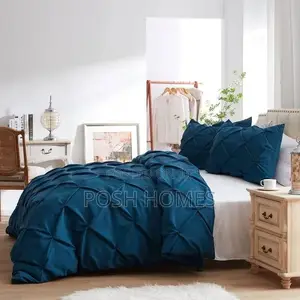 Pinch Pleat Cross Pintuck Duvet Covers Set