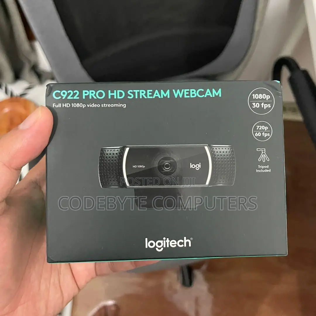 Logitech C922 Webcam With Tripod Stand 1080P Resolution