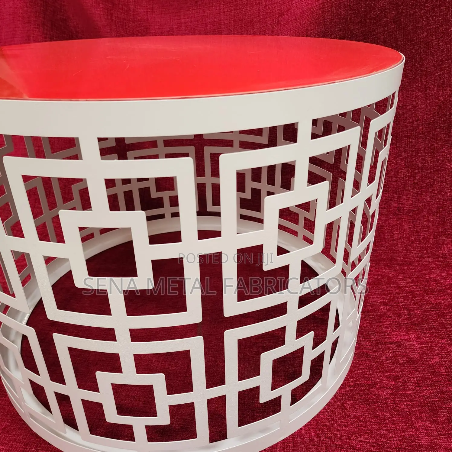 High-Quality Laser Cut Powdercoated Coffee Table.