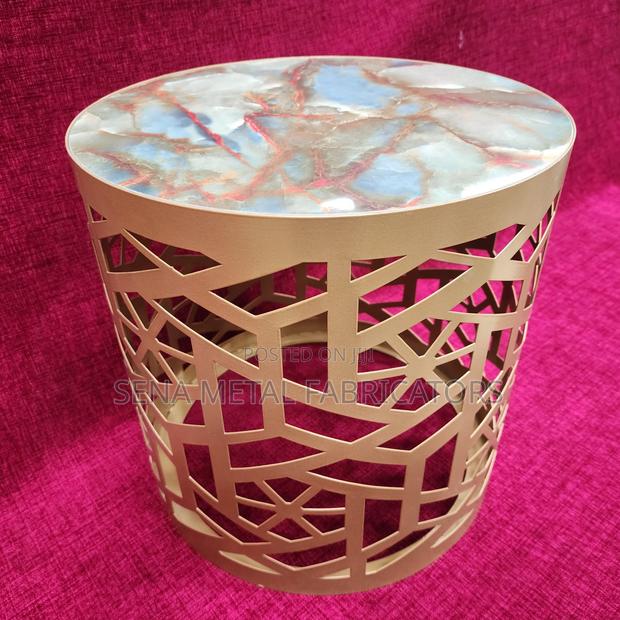 High-Quality Laser Cut Powdercoated Side Table. - thumbnail 2