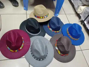 Fashionable Beaded Fedora Hat
