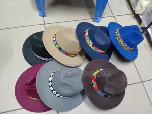 Fashionable Beaded Fedora Hat