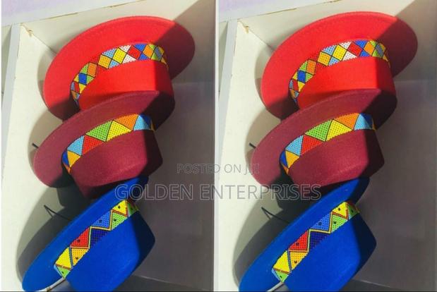 Fashionable Flat Top Beaded Fedora Hat - thumbnail 2