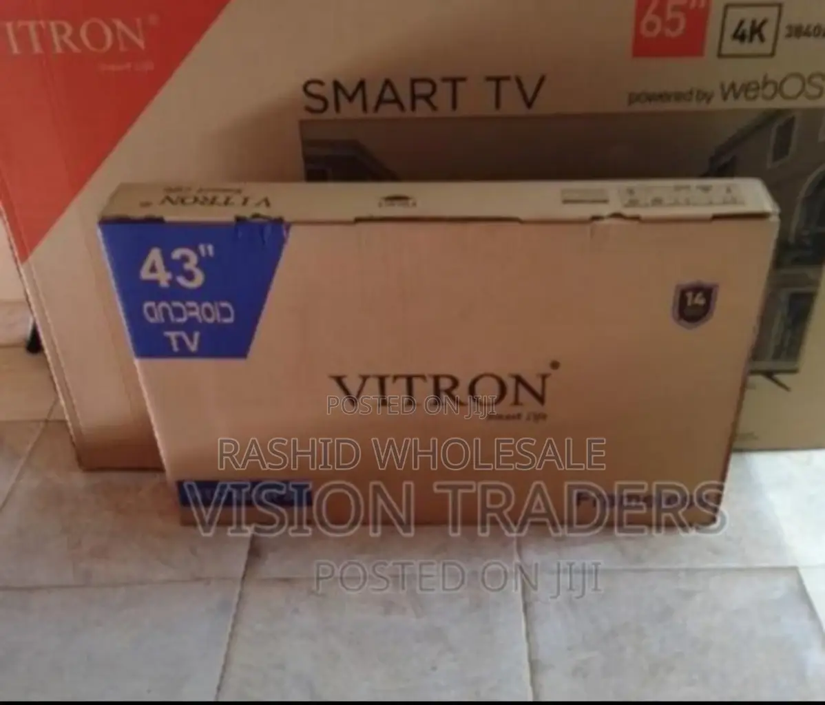 Smart Android Flameless 43 Inch TV. Affordable
