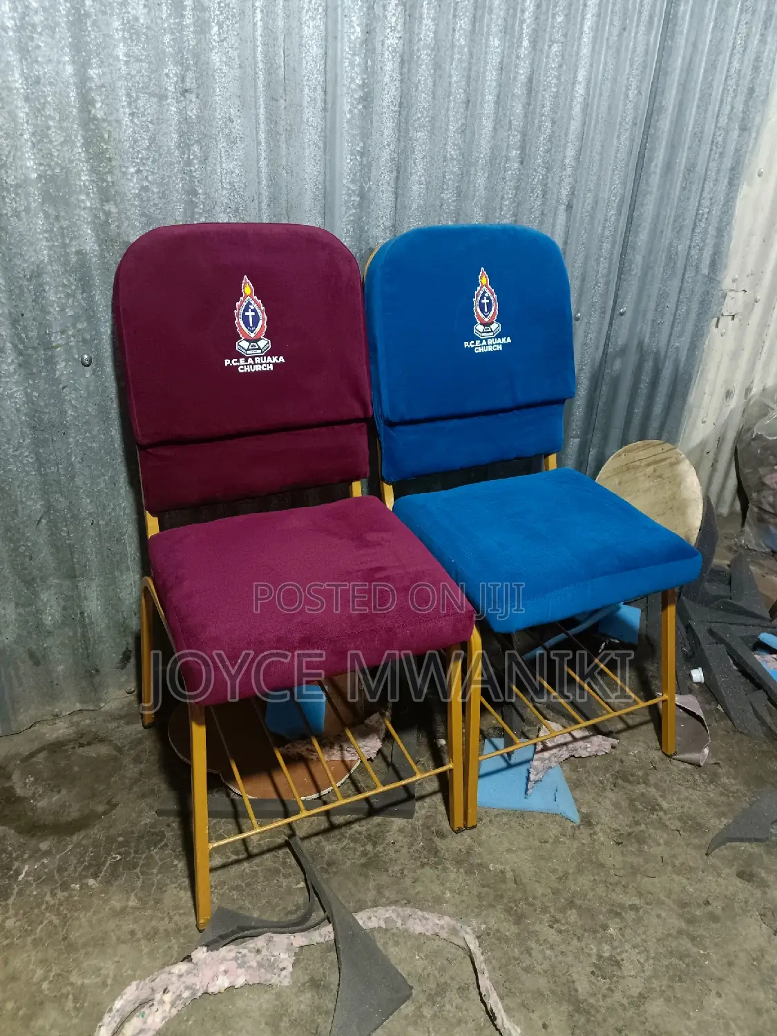 Church Chair, With Logo 