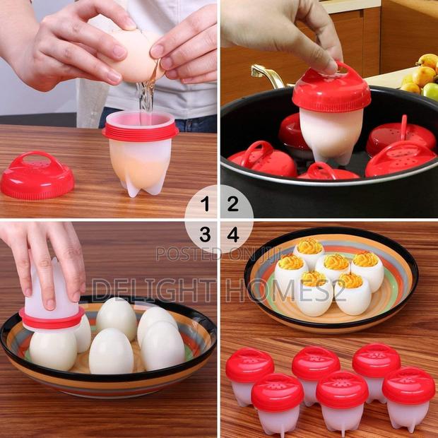 6pc Set Silicone Egg Poacher /Boiler - main view